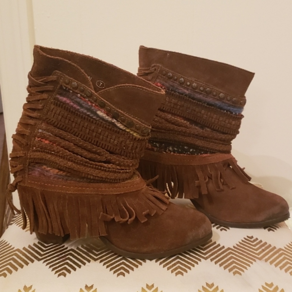 Naughty Monkey Leather Boots